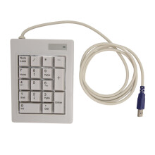 17 Key Silent Mechanical Numeric Keypad Black Axes Office Accounting