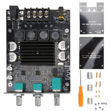 Dual Channel 100Wx2 Subwoofer Amp DC12-24V BT5.0 ZK-1002T