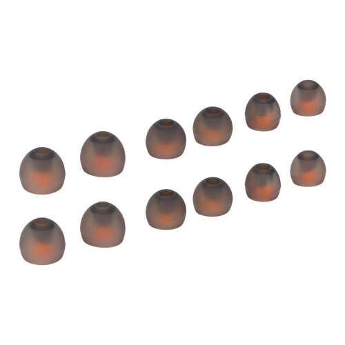 12pcs Replacement Eartips Noise Isolation Silicone Earbud Tips