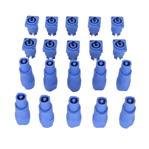 10 Sets 3 Pin Power Connector for LED Screen Speaker 250V 20A 1