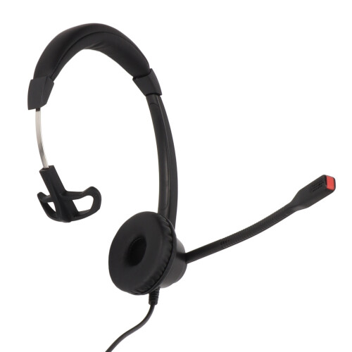 Telephone Headset Black Monaural RJ9 Volume Mic Mute 1