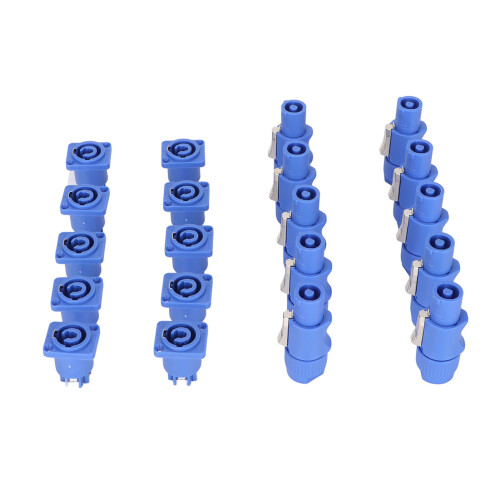 10 Sets 3 Pin Power Connector for LED Screen Speaker 250V 20A 2
