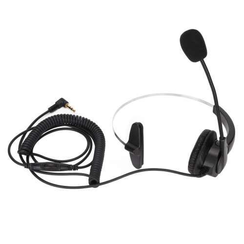 3.5mm Adjustable Mono Headset with Mic