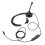 Telephone Headset Black Monaural RJ9 Volume Mic Mute 4