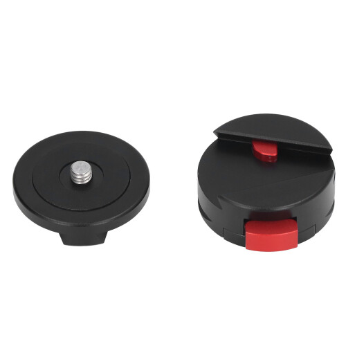Z005 Camera Quick Release Plate 1/4 3/8 Threaded Ports Tripod Mount 1