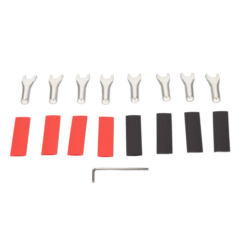 Speaker Y Spade Connector Silver Plated Copper 45 Degree Fork DIY