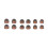 12pcs Replacement Eartips Noise Isolation Silicone Earbud Tips 5