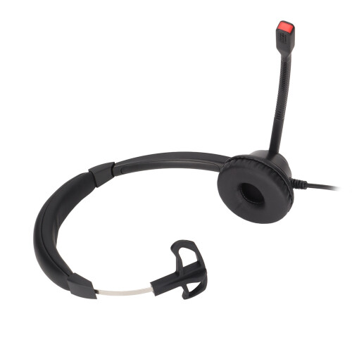 Single Ear USB Headset Noise Reduction with Mic Black H390-USB-1 2