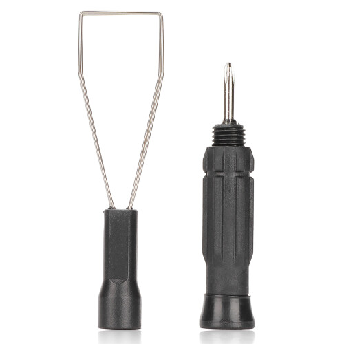 Keycap Puller Black Mechanical Keyboard Wire Tool with Screwdriver