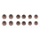 12pcs Replacement Eartips Noise Isolation Silicone Earbud Tips 3
