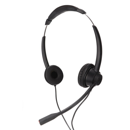RJ9 Headset Noise Cancelling Corded Headphone with Mic 2