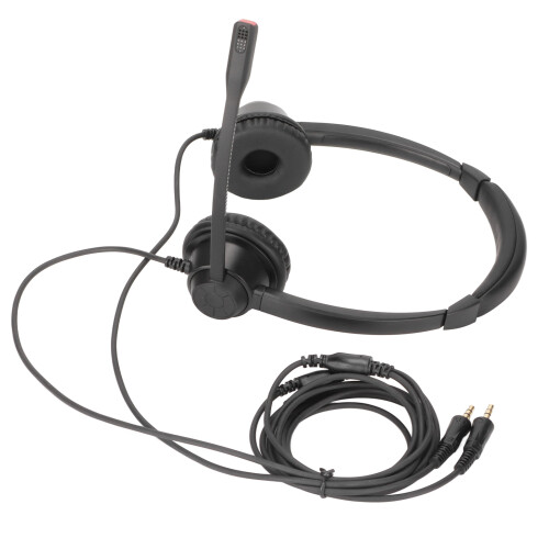 H390DPC Binaural Noise Cancelling Headset Ultra Light Office Use 1