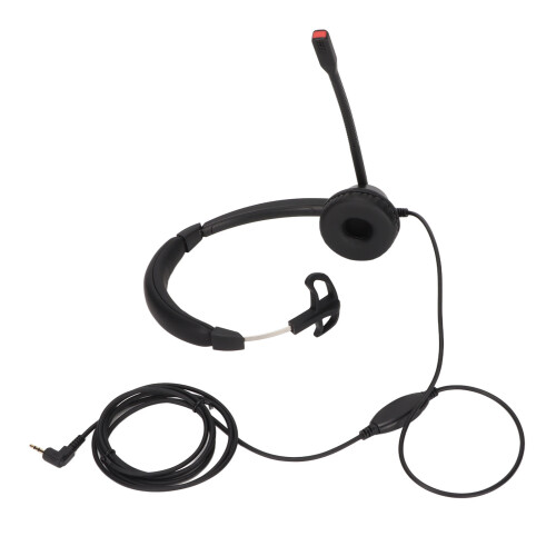 2.5mm Noise Cancelling Monaural Headset for 2.5mm Jack Black 1