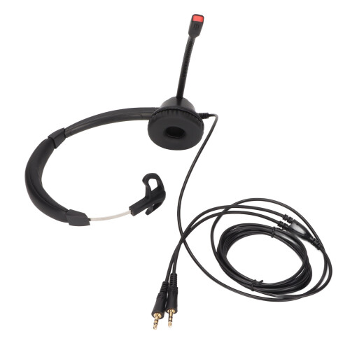 Noise Cancelling Headset for PC Single Ear Black 1