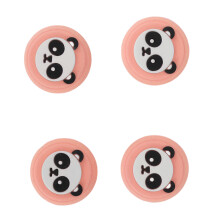 (Black) 4pcs Thumb Grip Silicone Caps for PS5 Controller Pink