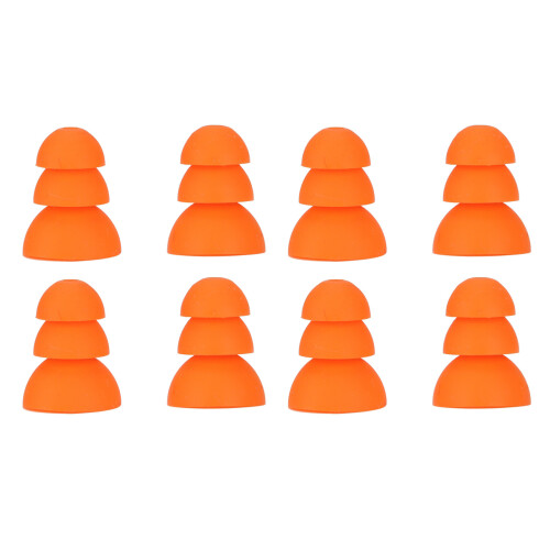 8pcs Silicone Eartips Noise Reduction for Se846 Se535 2.0-3.5mm Orange 1