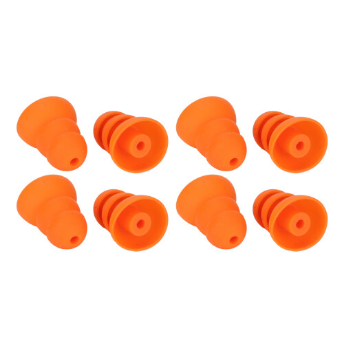 8pcs Silicone Eartips Noise Reduction for Se846 Se535 2.0-3.5mm Orange 2