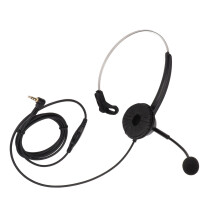 H360-3.5VA Monaural Headset Black Noise Canceling 3.5mm