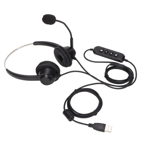 H360D USB Business Headset Binaural with Volume/Mute Control