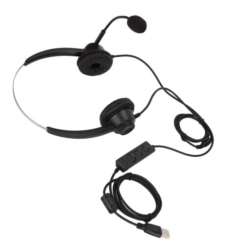 H360DUSB1 Binaural USB Headset Adjustable Volume Mute 2