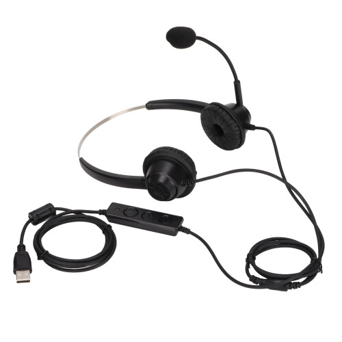 H360DUSB1 Binaural USB Headset Adjustable Volume Mute 1