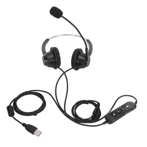 H360D USB Business Headset Binaural with Volume/Mute Control 2