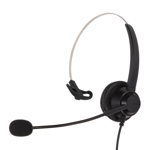 H360 3.5mm Monaural Headset Volume Control Mic Mute for Office 2