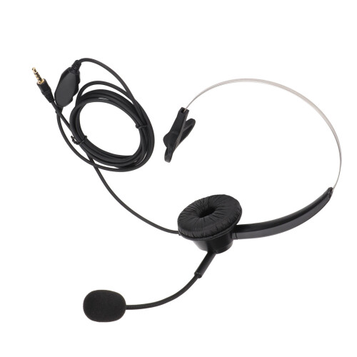3.5mm Noise Cancelling Call Center Headset with Mic for VOIP 2