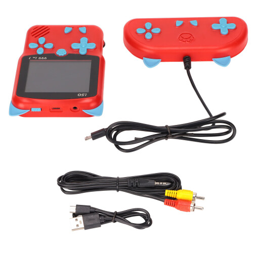Handheld Game Console 1020mAh Rechargeable Retro Mini with TV 2 Player 1