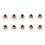 10Pcs Brown Mechanical Keyboard Switch ABS Long Life 2