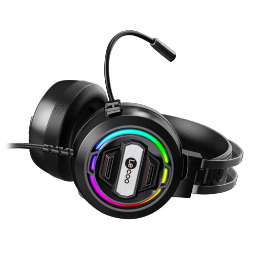 USB Gaming Headset PC Wired with LED Light Noise Cancelling Mic 1
