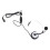 2 Way Radio Earphone Single Sided Mic Intercom Headset K Push To Talk 3