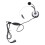 2 Way Radio Earphone Single Sided Mic Intercom Headset K Push To Talk 4