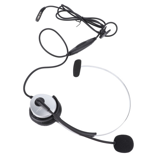 2 Way Radio Earphone Single Sided Mic Intercom Headset K Push To Talk 1