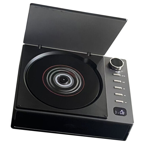 Portable CD player with speakers rechargeable BT remote 1