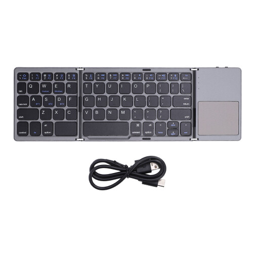 Foldable Bluetooth Keyboard Portable Wireless Travel with Touchpad