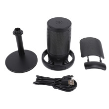 Gaming Mic USB Condenser RGB Light Quick Mute Pop Filter Shock Mount