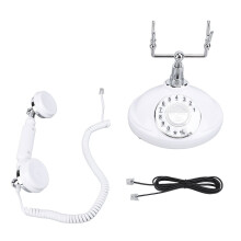 Vintage Rotary Phone Ringer On Off Dialing Redialing Corded Desk
