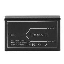 POE Extender 1 in 2 Out IEEE802.3AF/AT Aluminum Repeater for Camera