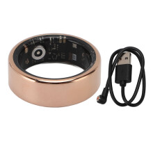 (Gold) Smart Health Tracker Stainless Steel Water Resistant Sleep Step