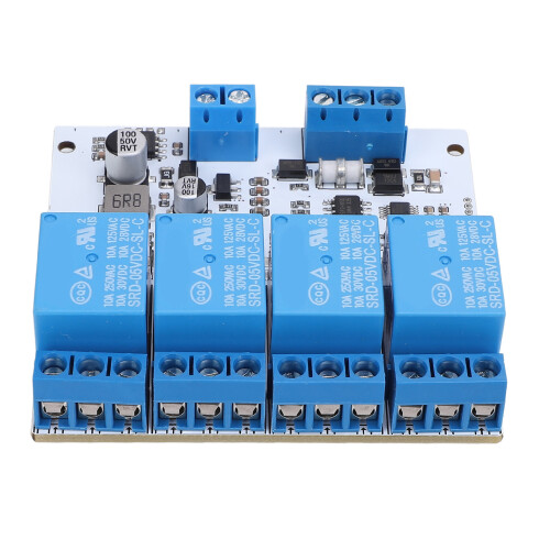 4 Channel Relay Module 9600bps Auto Switch Optocoupler for Modbus RTU 1