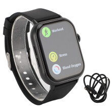 (Black) Smart Watch 2.01" HD Bluetooth Call Sports Long Battery Fitness Black