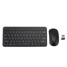 2.4G Wireless Keyboard Mouse Combo Ergonomic 78 Keys Quiet
