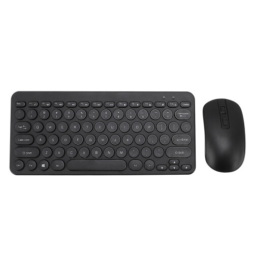 2.4G Wireless Keyboard Mouse Combo Ergonomic 78 Keys Quiet 1