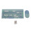 (Red) Wireless Keyboard Mouse Combo 86 Keys USB Gaming Retro Blue 1