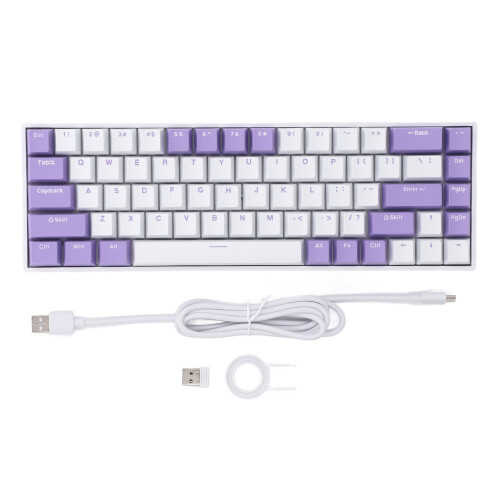 68 Keys Hot Swappable Red Switch RGB 60% Mechanical Keyboard