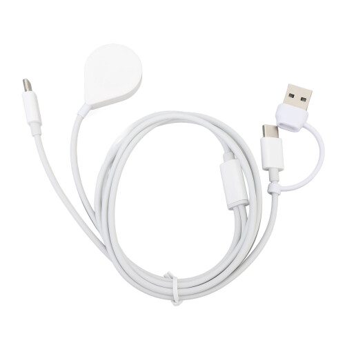 2 in 1 USB Type C Fast Charging Cable for iPhone 15 Pro Max Watch 2