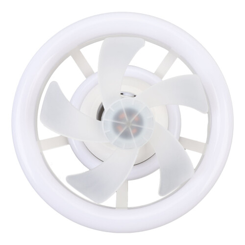 Ceiling Fan with LED Light Dimmable 3 Speed Remote RGB E27 1