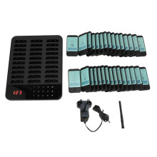 (UK Plug 100-240V) Restaurant Pager 30 Beepers 500m Vibration Flash UK Plug 100-240V