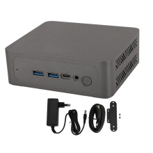 (UK Plug 100‑240V 8GB+256GB) Small Desktop Computer WiFi 6E 2666MHz DDR4 8GB+256GB EU 100-240V